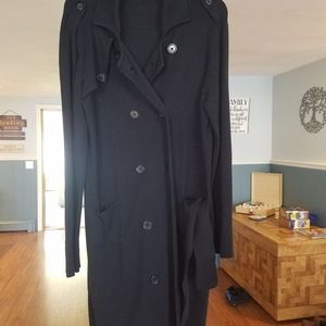 Long black sweater jacket